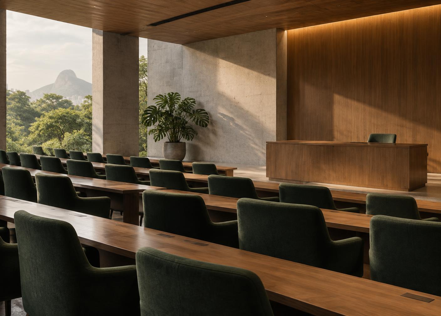 Ambiente executivo preparado para aprendizagem